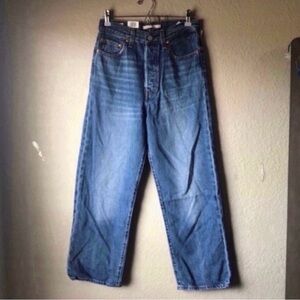 New Levi’s Jeans Ribcage Straight Ankle High Rise Denim Blue Jeans Women’s 27X27